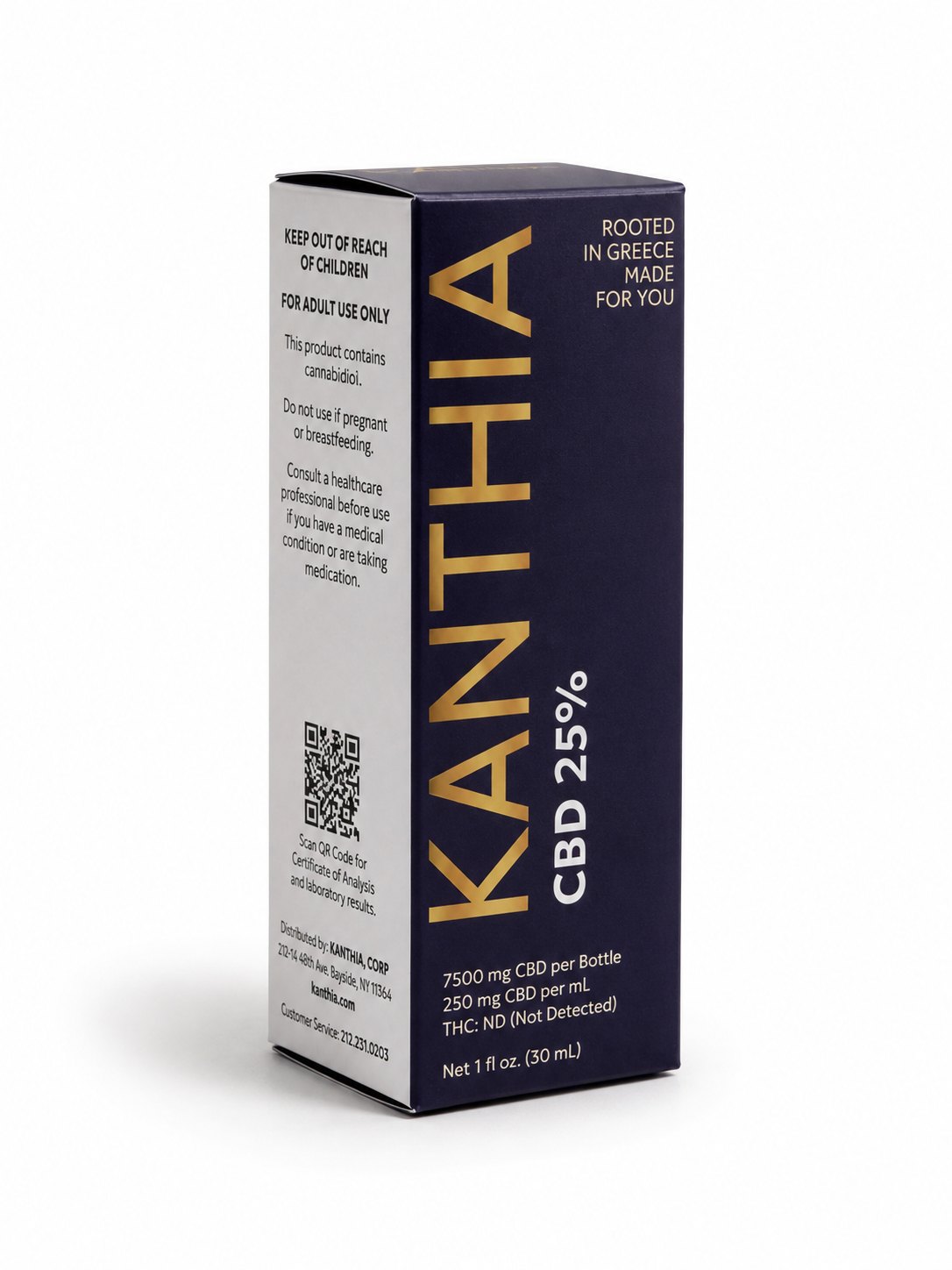 KANTHIA Premium CBD Oil 25% THC-Free (0.0%)